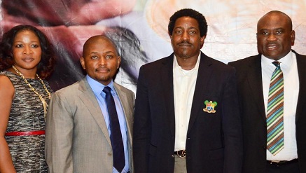 (L-r): Onyinye Ikenna-Emeka, Acting Chief Enterprise Solutions Officer, MTN Business, Kabelo Makwane, country manager, Microsoft Nigeria, Adebiyi Mabadeje, Commissioner for Science & Technology, Lagos state and Mike Ikpoki, chief executive officer, MTN Nigeria at the 2014 MTN SME Forum held at the InterContinental Hotel, Lagos.